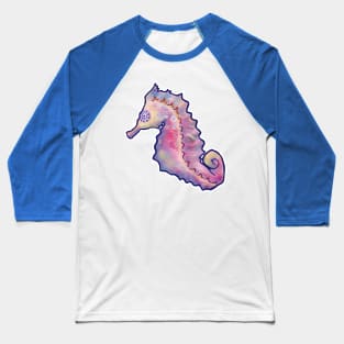 Watercolor Seahorse Baseball T-Shirt